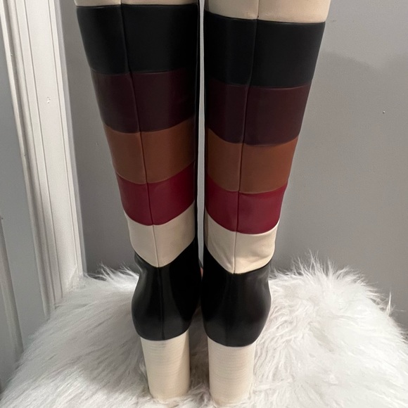 HOST PICK‼️Valentino Garavani Leather Color-Bloc Knee-Hi Boot - Picture 14 of 16
